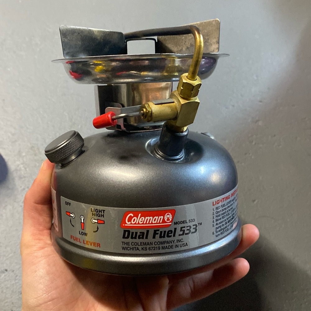 Coleman camp stove